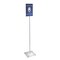 Azar Displays 8.5"x14" Pedestal Two-Sided Sign Holder Stand on Square Metal Base 300866 - alternate 3